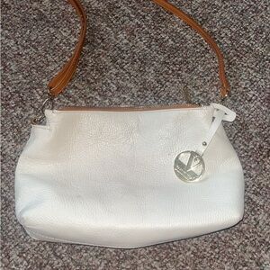 White Leather Crossbody Bag